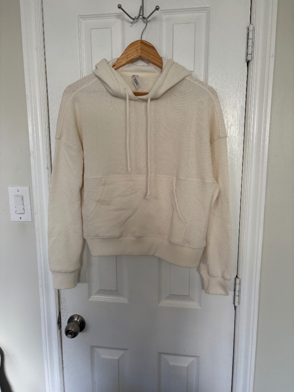 Yogalicious Brushed Waffle Knit Pullover Hoodie